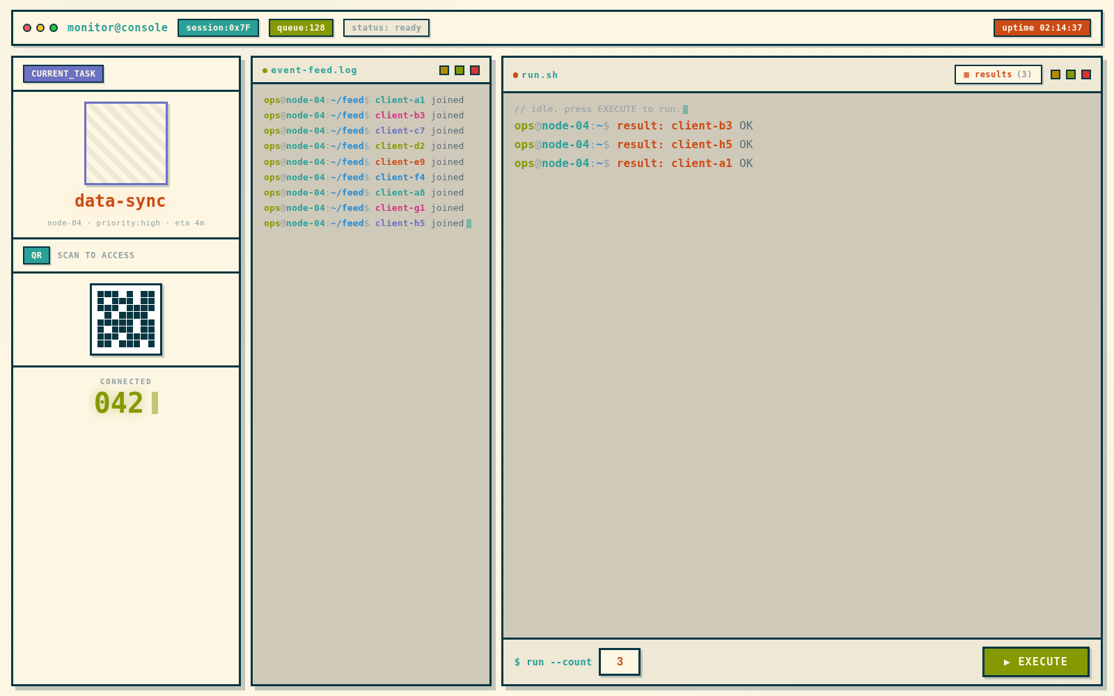 Solarized Terminal Brutalism 终端新野兽派 style preview